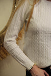 Éloïse – Pull Torsadé Écru