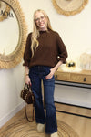 Pull Jeanne – Maille Duvetée Chocolat