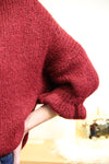 Pull Jeanne - Maille Duvetée Bordeaux