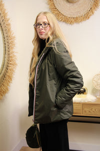 Veste Jade Réversible – Kaki Doublée Molleton