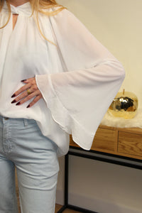 Blouse Élina – Voile Blanc