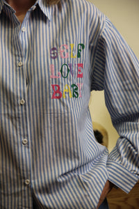 Chemise Love – Rayures Bleues