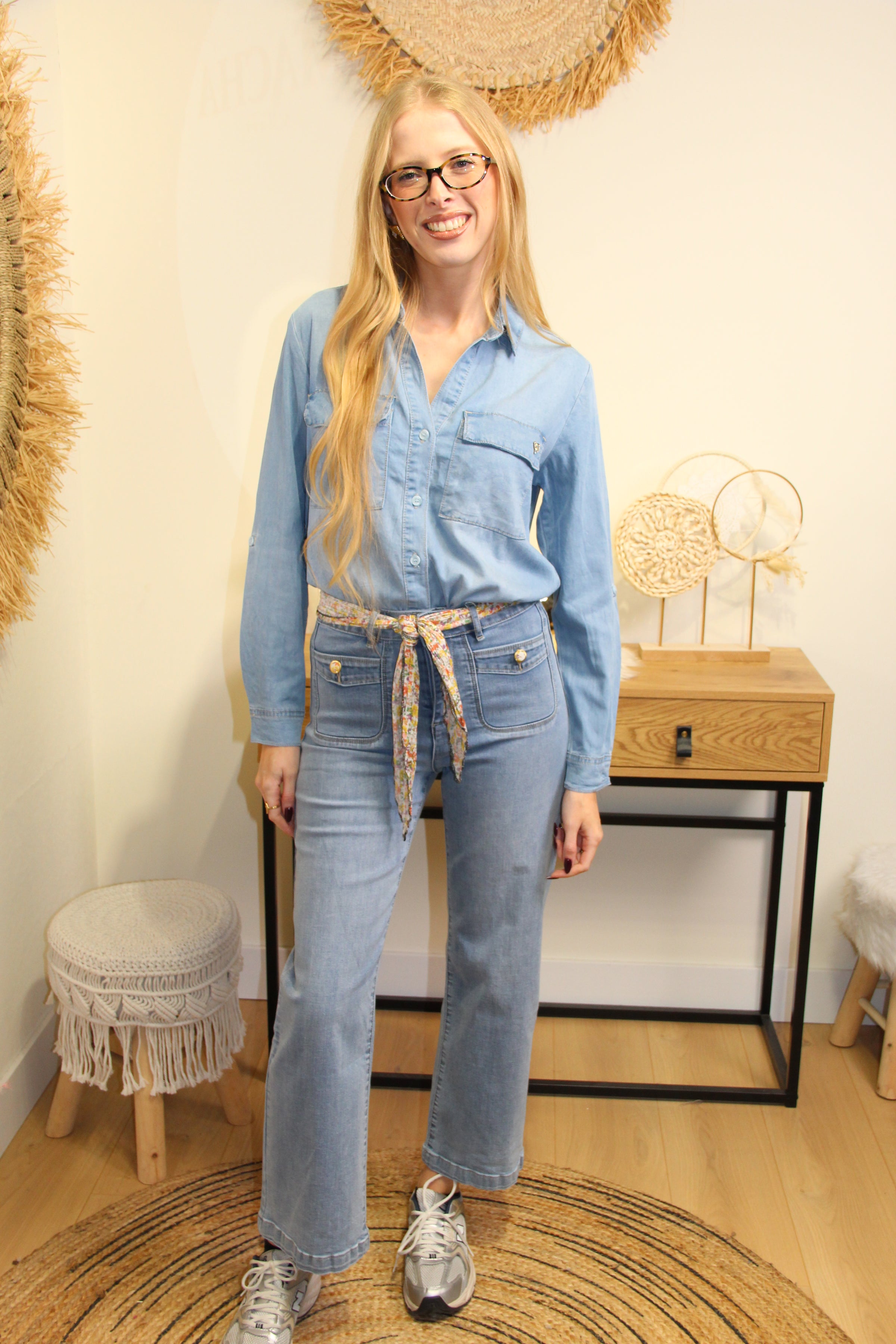 Chemise Clara – Denim Léger