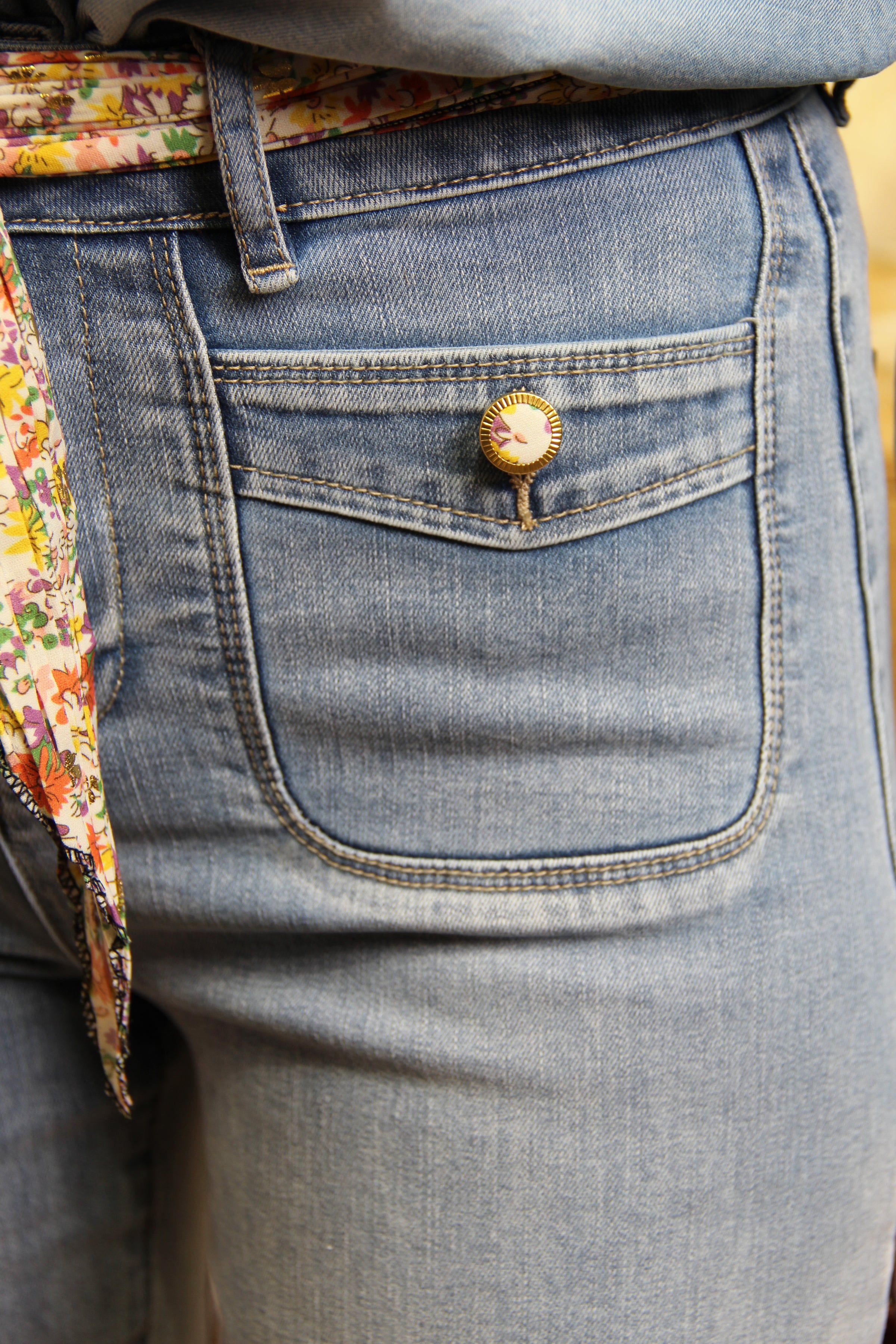 Jean Éloïse – Ceinture Fleurie Jaune