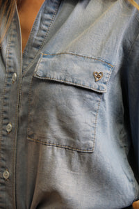 Chemise Clara – Denim Léger